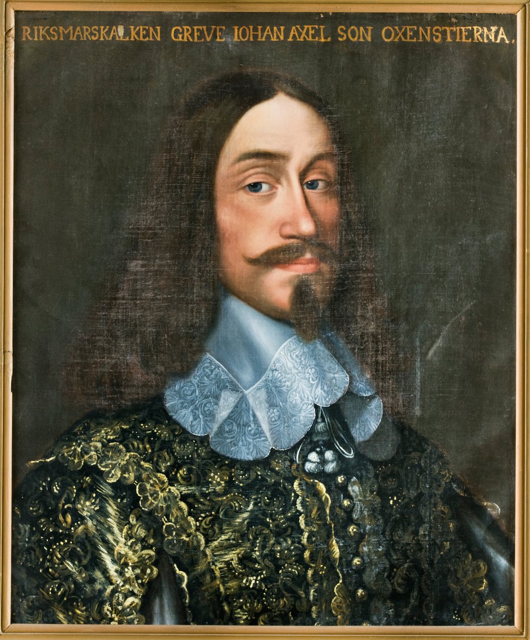 约翰-阿克塞尔森-奥克森斯蒂尔纳伯爵的画像，1611-1657。 作者 安塞姆·范·胡勒