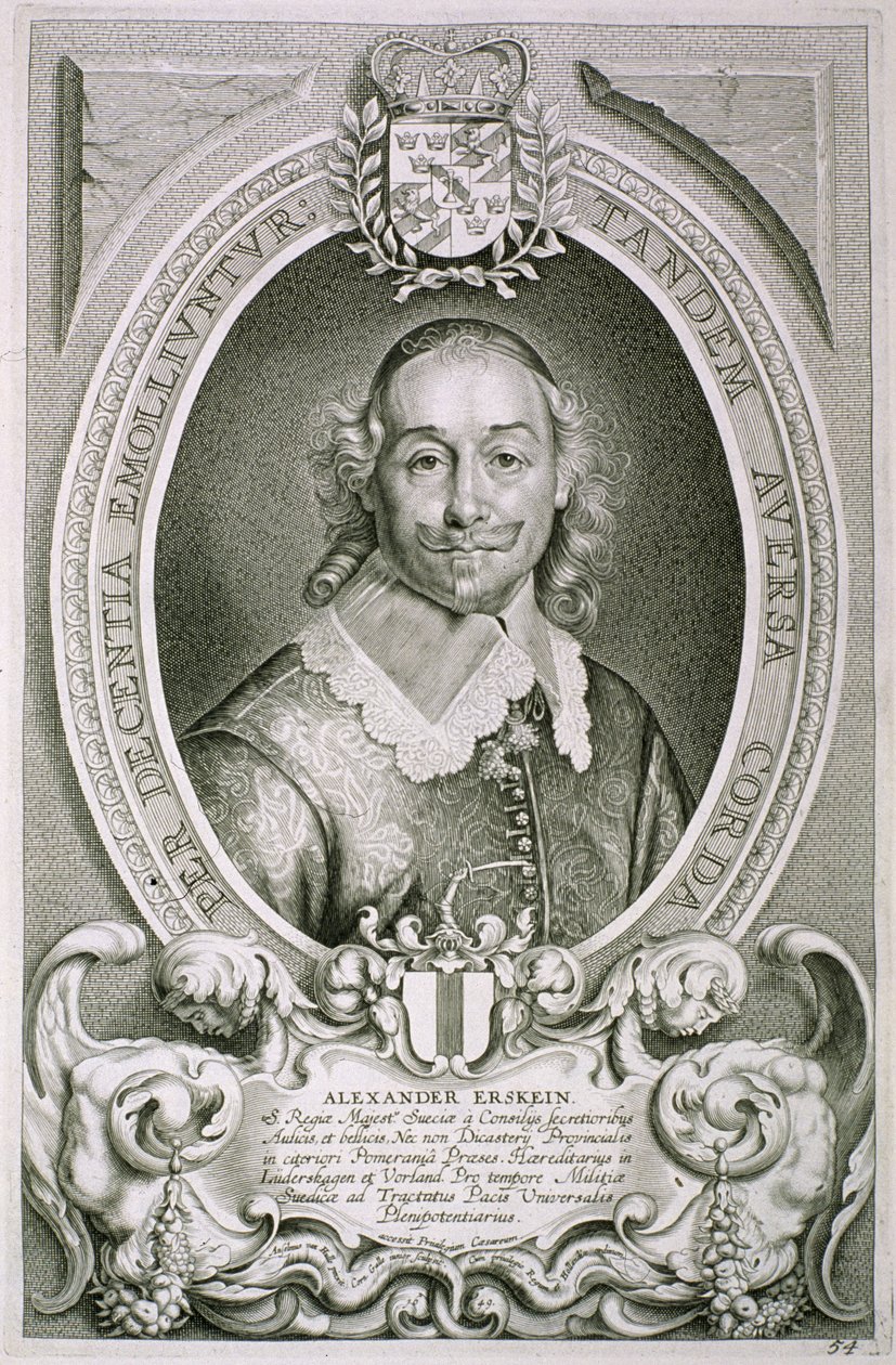 Alexander Erskein（d.1656）来自“光辉人物肖像”，由Cornelis Galle雕刻，出版于1706年 作者 安塞尔姆斯·范·赫勒