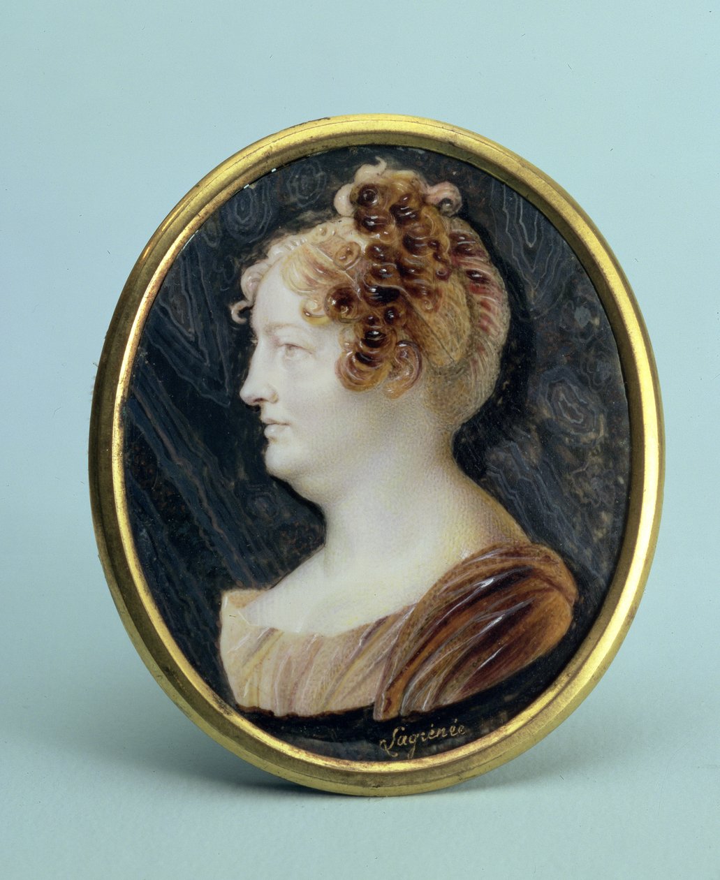 Maria Alekseyevna Naryshkina的肖像（1762-1822），第1817-25页（wc和象牙白水粉） 作者 安东尼·弗朗索瓦·拉格里妮