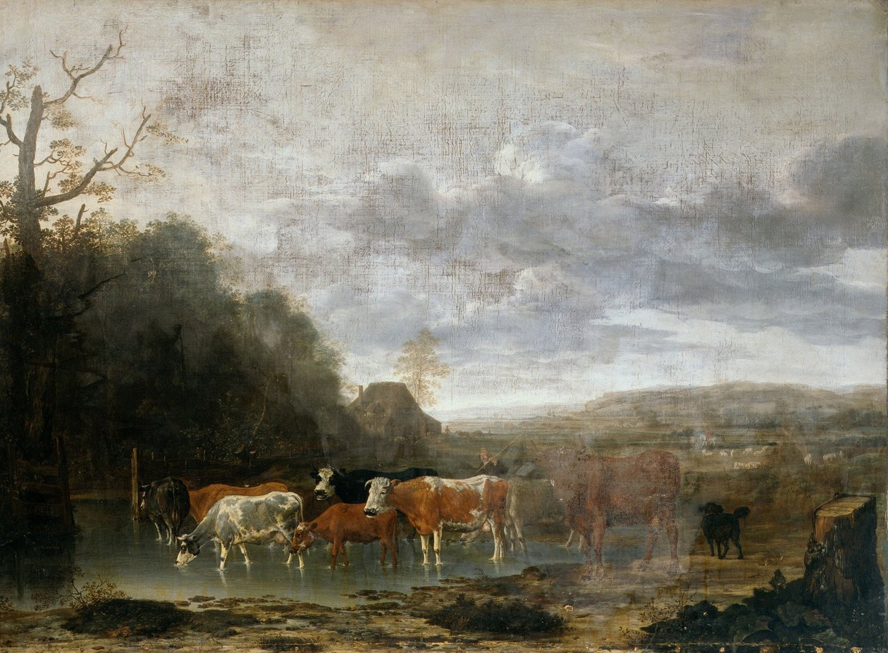 与牛的风景 作者 安东尼奥·范·博斯苏姆（Anthonie Van Borssum）