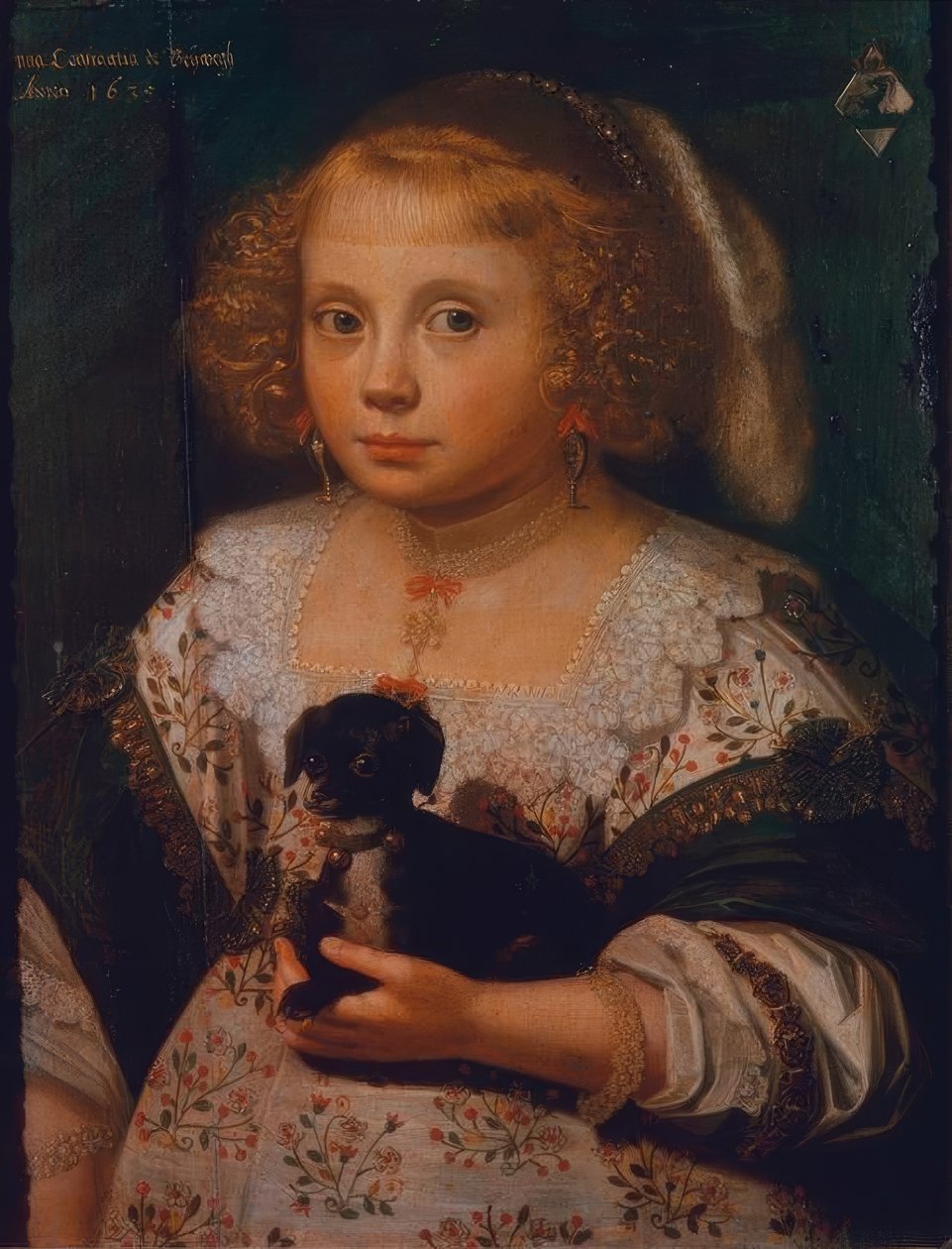 Anna Constantia de Beijwegh的孩子的画像 作者 安东尼奥·帕拉梅德斯（Anthonie Palamedesz）