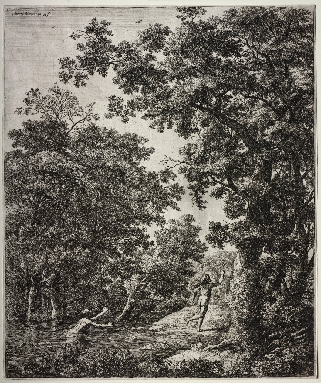 六幅大型直立式风景画，取材于奥维德《变形记》中的场景：阿耳甫斯和阿雷克萨 作者 安东尼滑铁卢