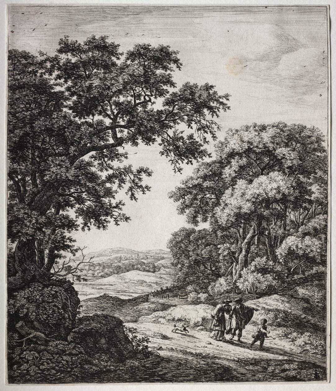 六幅大型直立式风景画，描绘了《旧约圣经》中的场景：亚伯拉罕解雇夏甲和以实玛利 作者 安东尼滑铁卢