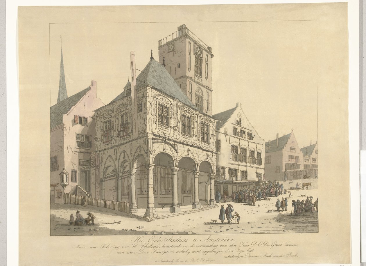 阿姆斯特丹老市政厅，1641 年
阿姆斯特丹老市政厅（物品上的标题） 作者 安东尼·范登博斯