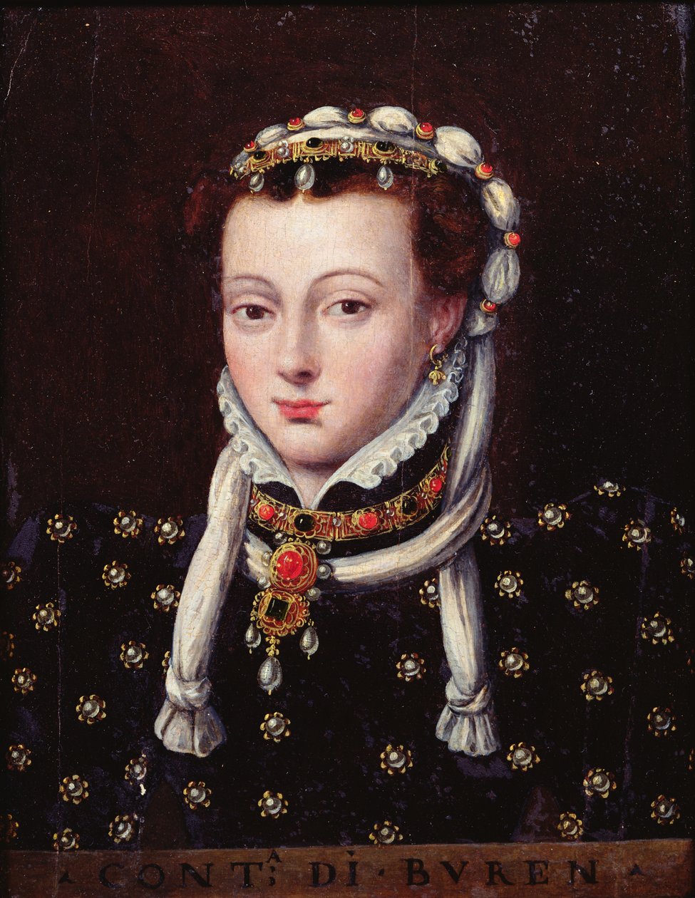 Anne de Buren的肖像 作者 安东尼·范·达索斯特·莫尔