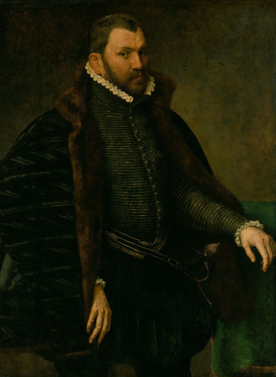 一个人的肖像 作者 安东尼斯·范·达肖斯特（Anthonis van Dashorst，c.1519-1576/77）（莫尔的圈子）