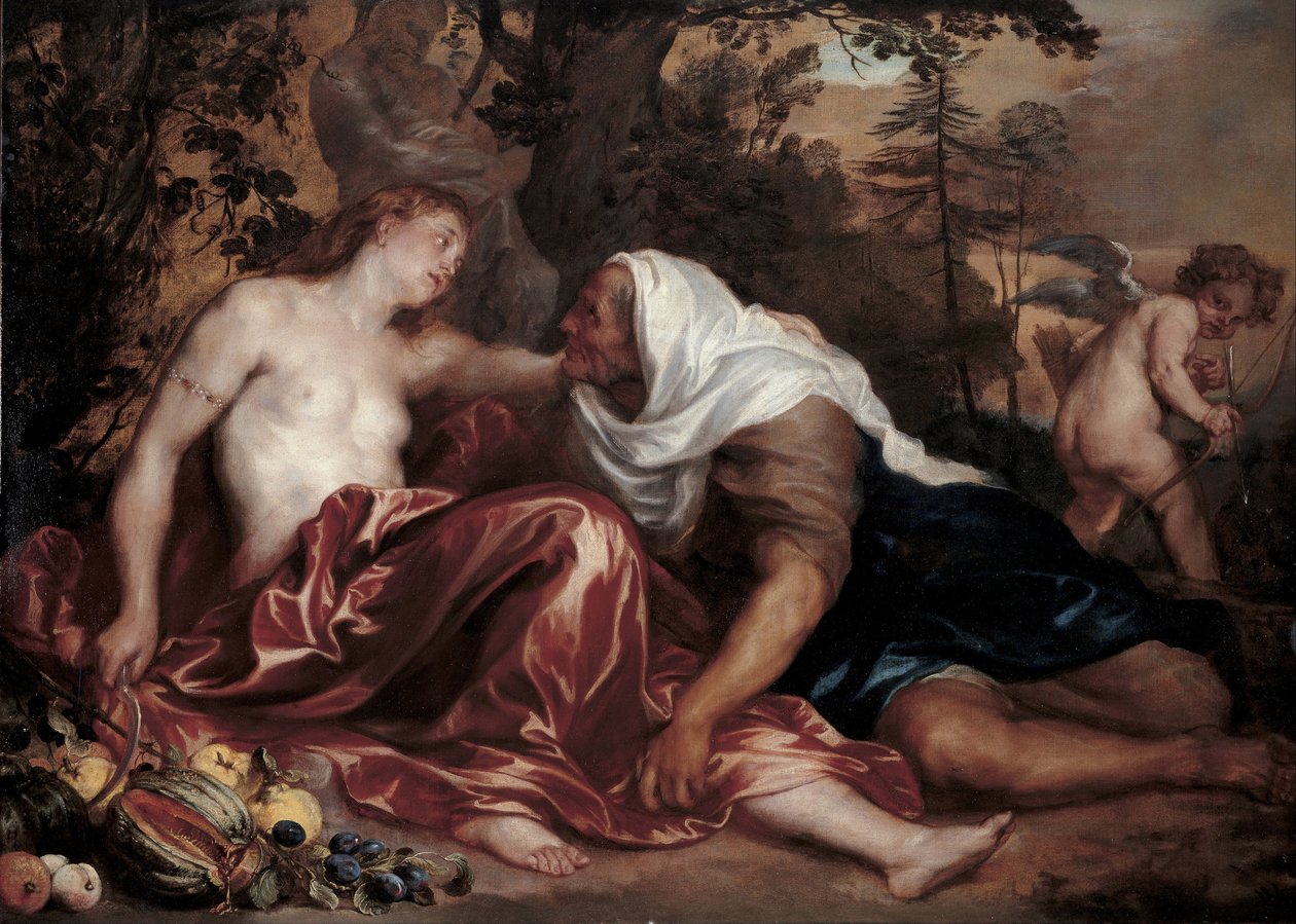 Vertumnus和Pomona，约1625年 作者 安东尼·范·戴克