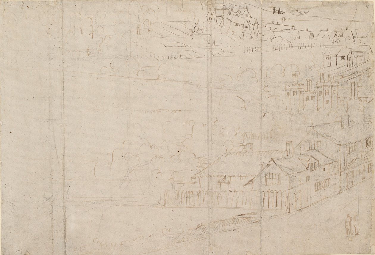 从南华克看到的伦敦全景：班克赛德，1554年 作者 安东尼·范·登·温加德
