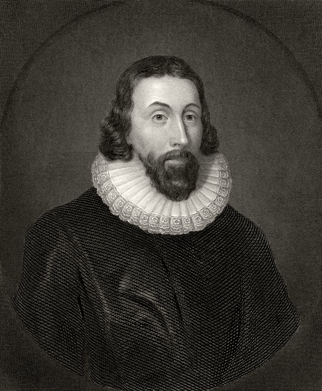 John Winthrop，由Charles William Sharpe（1818-99）镌刻 作者 安东尼·范·戴克