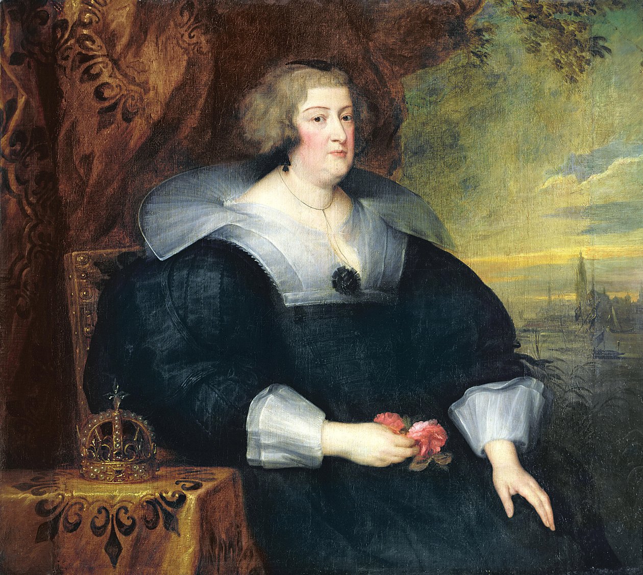 Marie de Medici（1573-1642）1631 作者 安东尼·范·戴克