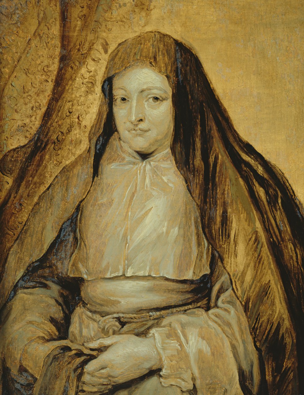西班牙的Infanta Isabella Clara Eugenia画象，c.1627-32 作者 安东尼·范·戴克