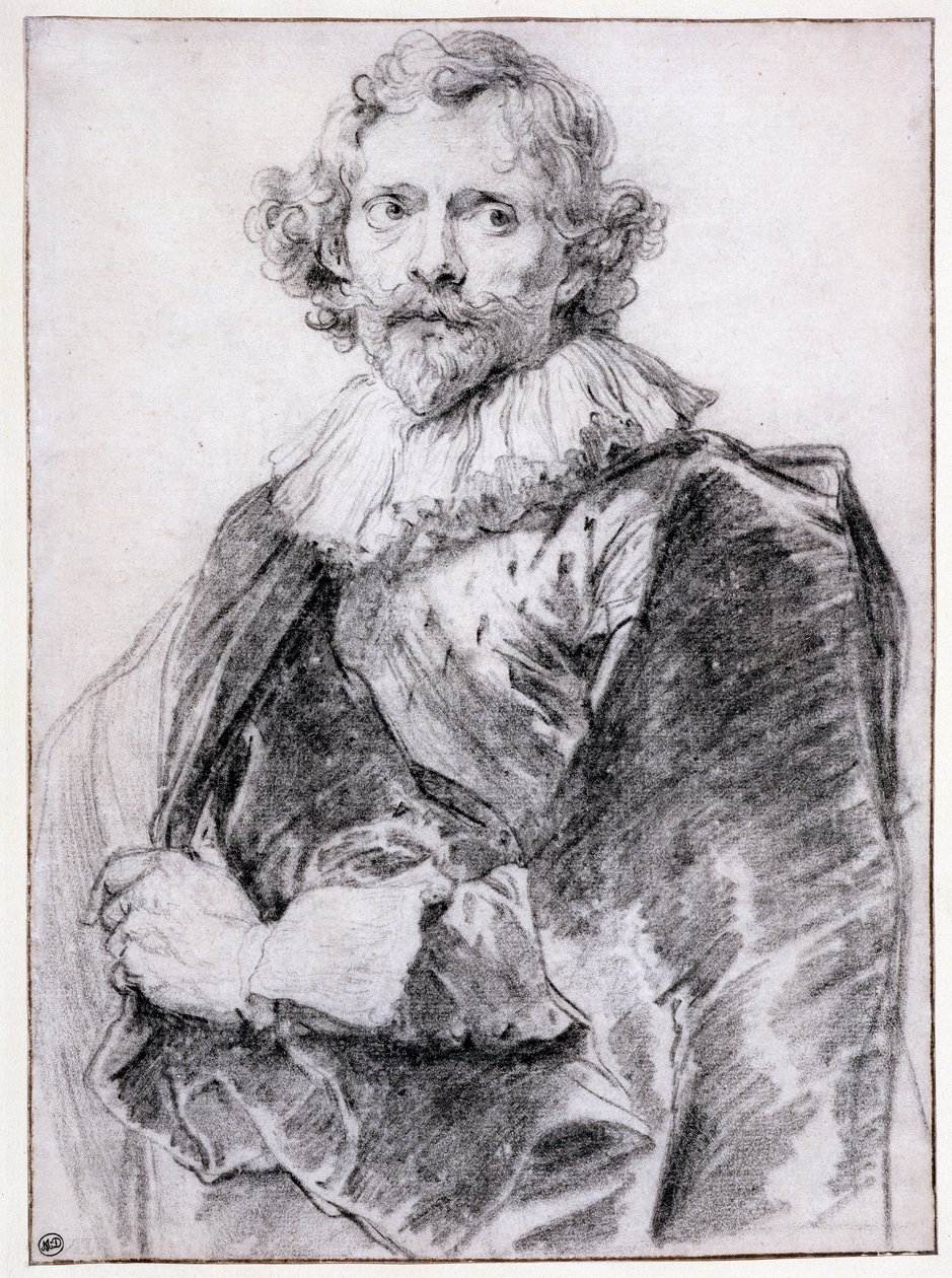 Lucas Vorsterman的肖像（1595-1675），c.1631 作者 安东尼·范·戴克