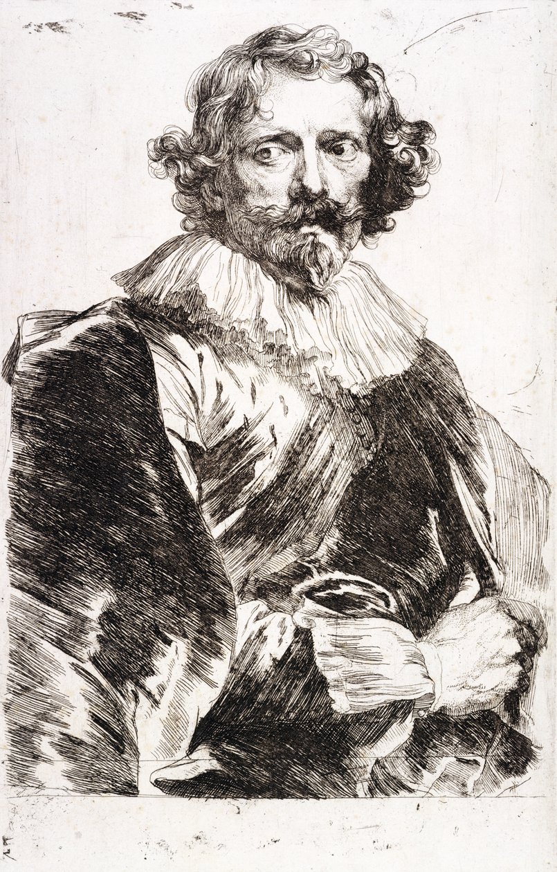 T.854 Lucas Vorsterman的肖像，c.1631 作者 安东尼·范·戴克