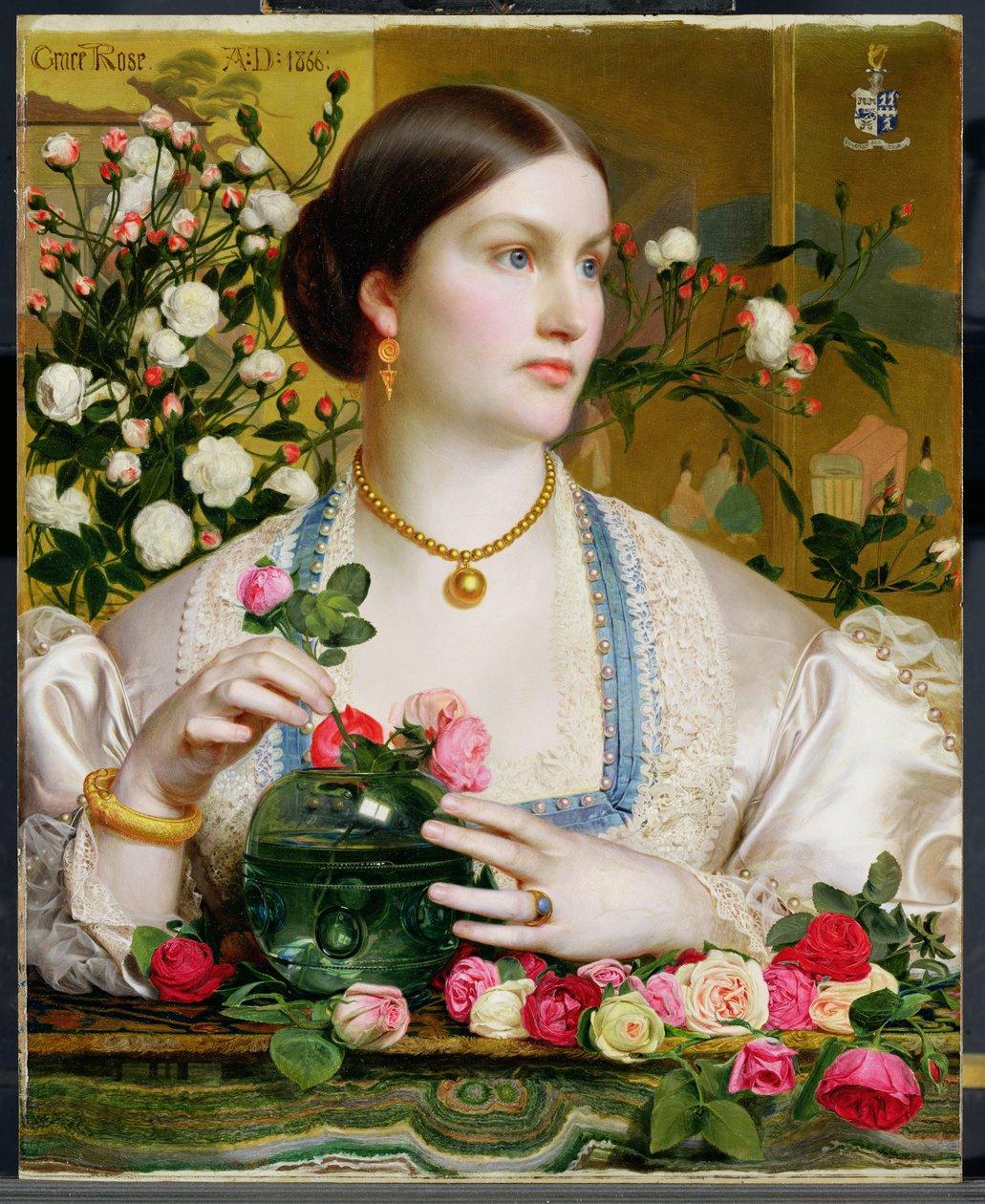Grace Rose，1866年 作者 安东尼·弗雷德里克·奥古斯都·桑迪斯