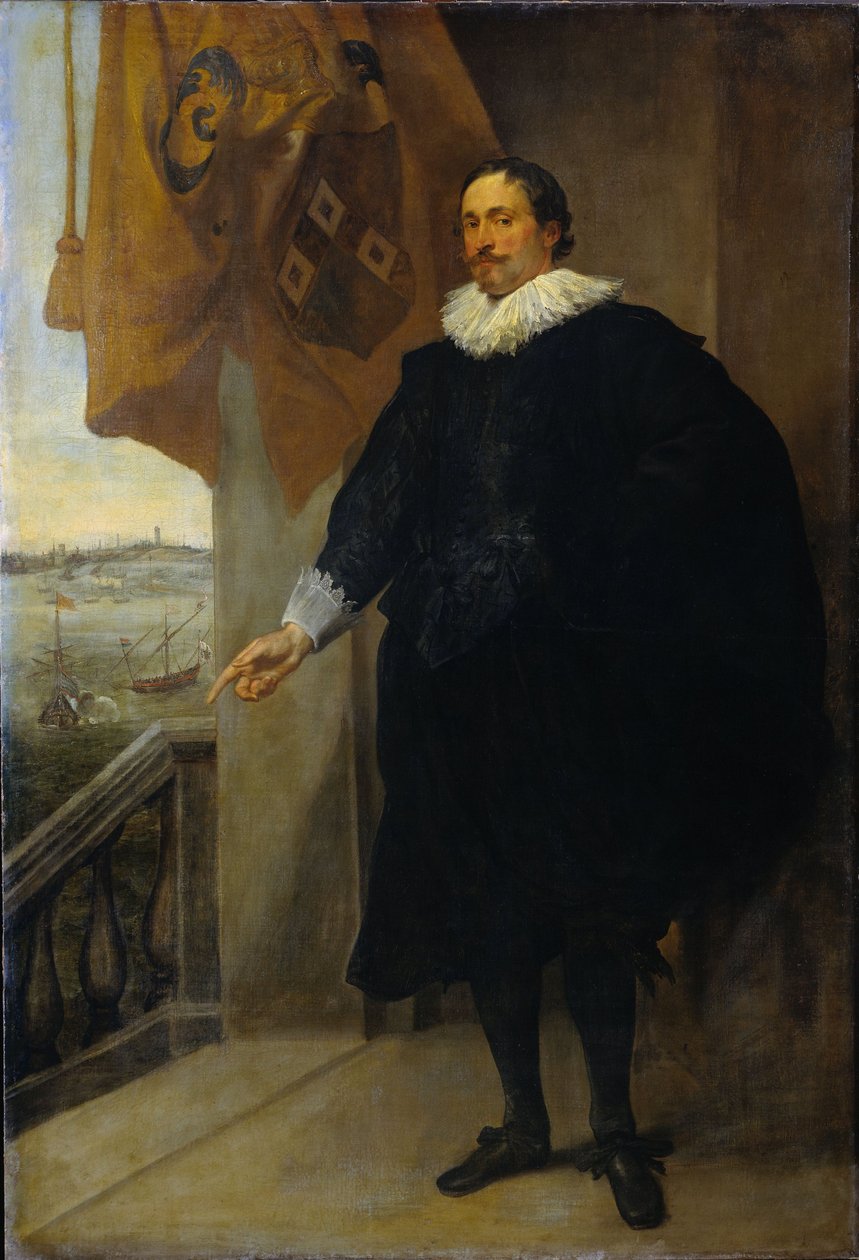 Nicolaes van der Borght的肖像。安特卫普商人 作者 安东尼·范·戴克