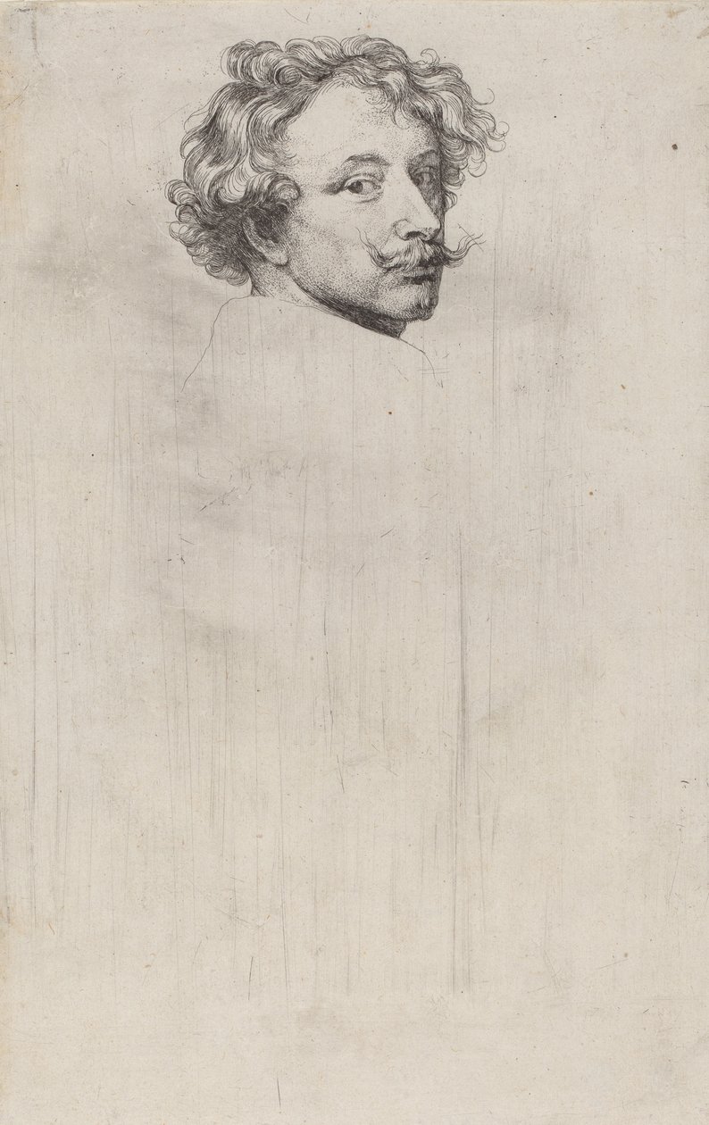 自画像，c.1626-41 作者 安东尼·范·戴克