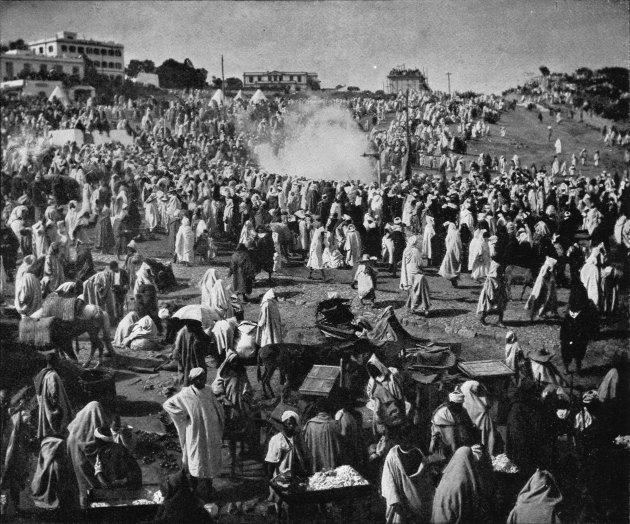 步行上的粉末游戏，c1900，1903年 作者 安东尼·卡维拉