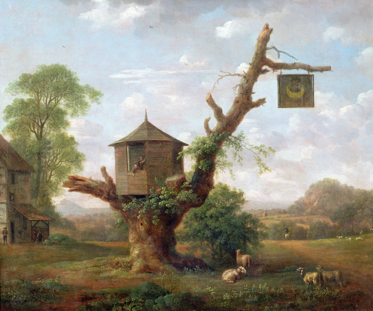 月亮旅馆里的男人，1770年 作者 安东尼·戴维斯
