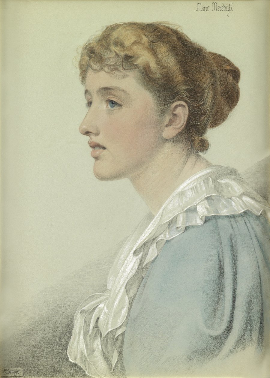 Marie Meredith，1894年（彩色粉笔在纸上） 作者 安东尼·弗雷德里克·奥古斯都·桑迪斯
