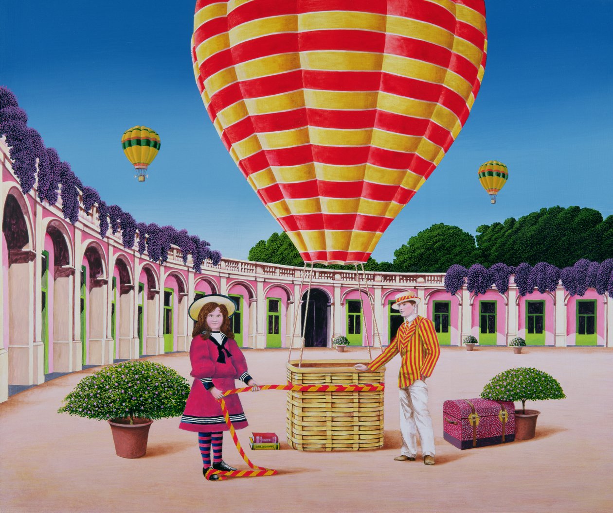 The Balloonist，1986（丙烯酸船上） 作者 安东尼·索斯科姆