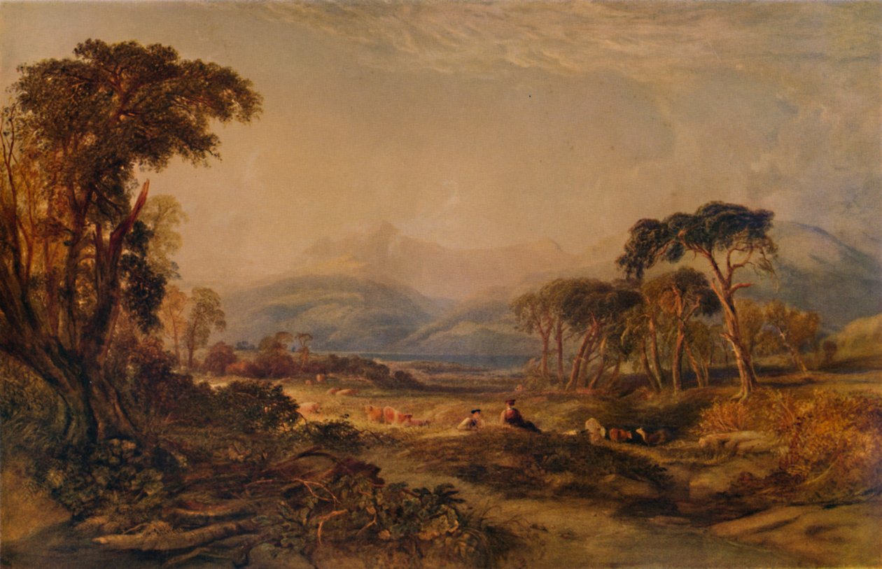 敬畏湖，1850年，1935年 作者 安东尼·范迪克·科普利·菲尔丁