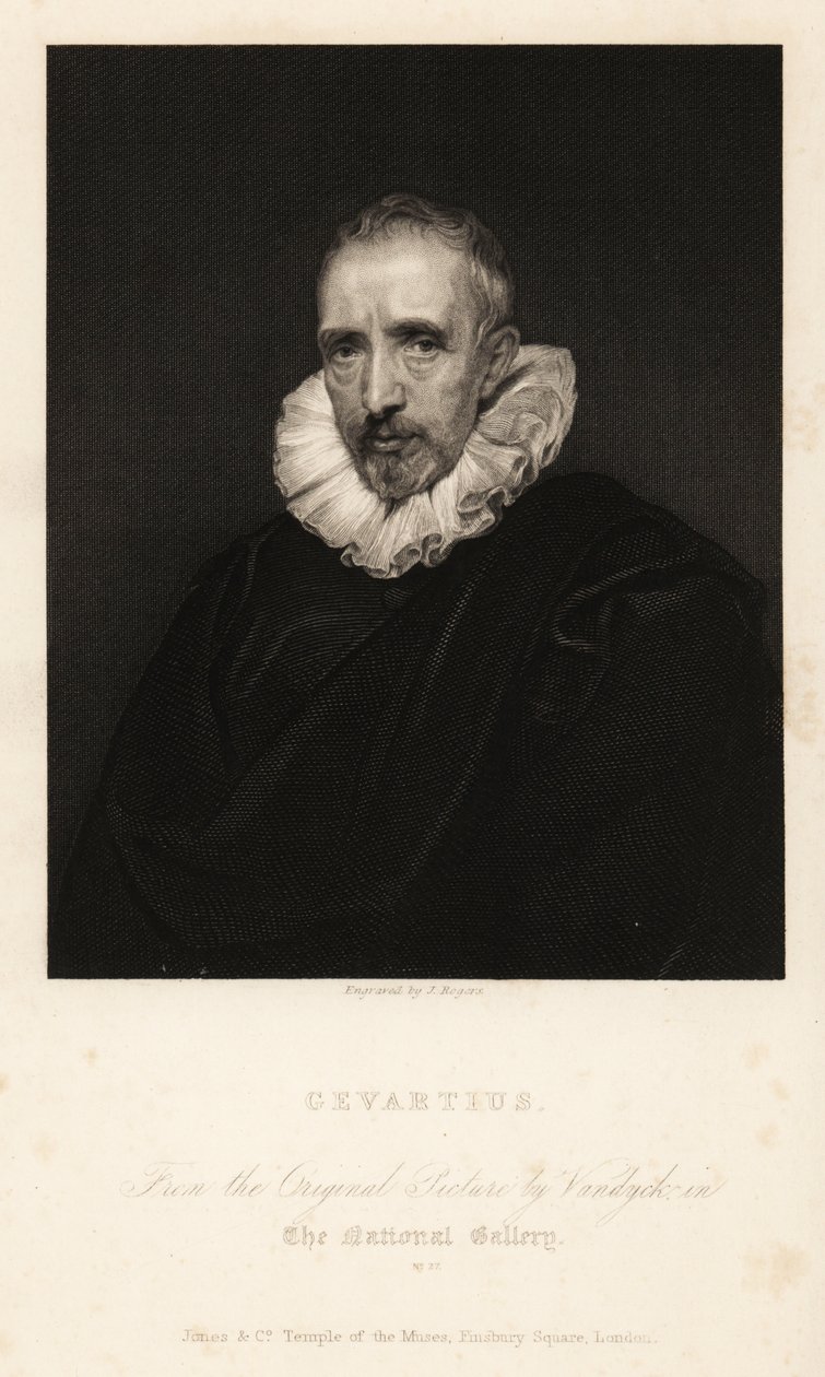 Portrait of John Gaspar Gevartius or Jan Caspar Gevaerts, jurisconsult of Antwerp and philologist 作者 安东尼·范（继）戴克