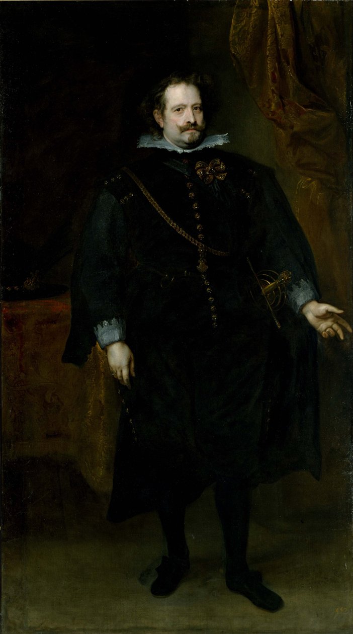 Diego Felipe de Guzman，Marqués de Regganes。 作者 安东尼·范·戴克