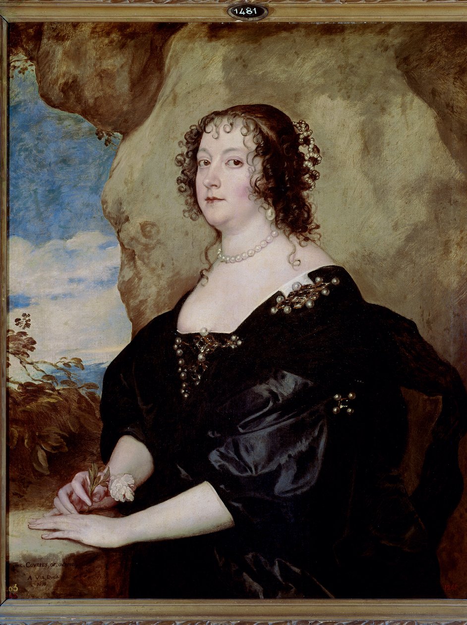 Beatriz van Hemmema，牛津伯爵夫人，c. 1638（布面油画） 作者 安东尼·范·戴克