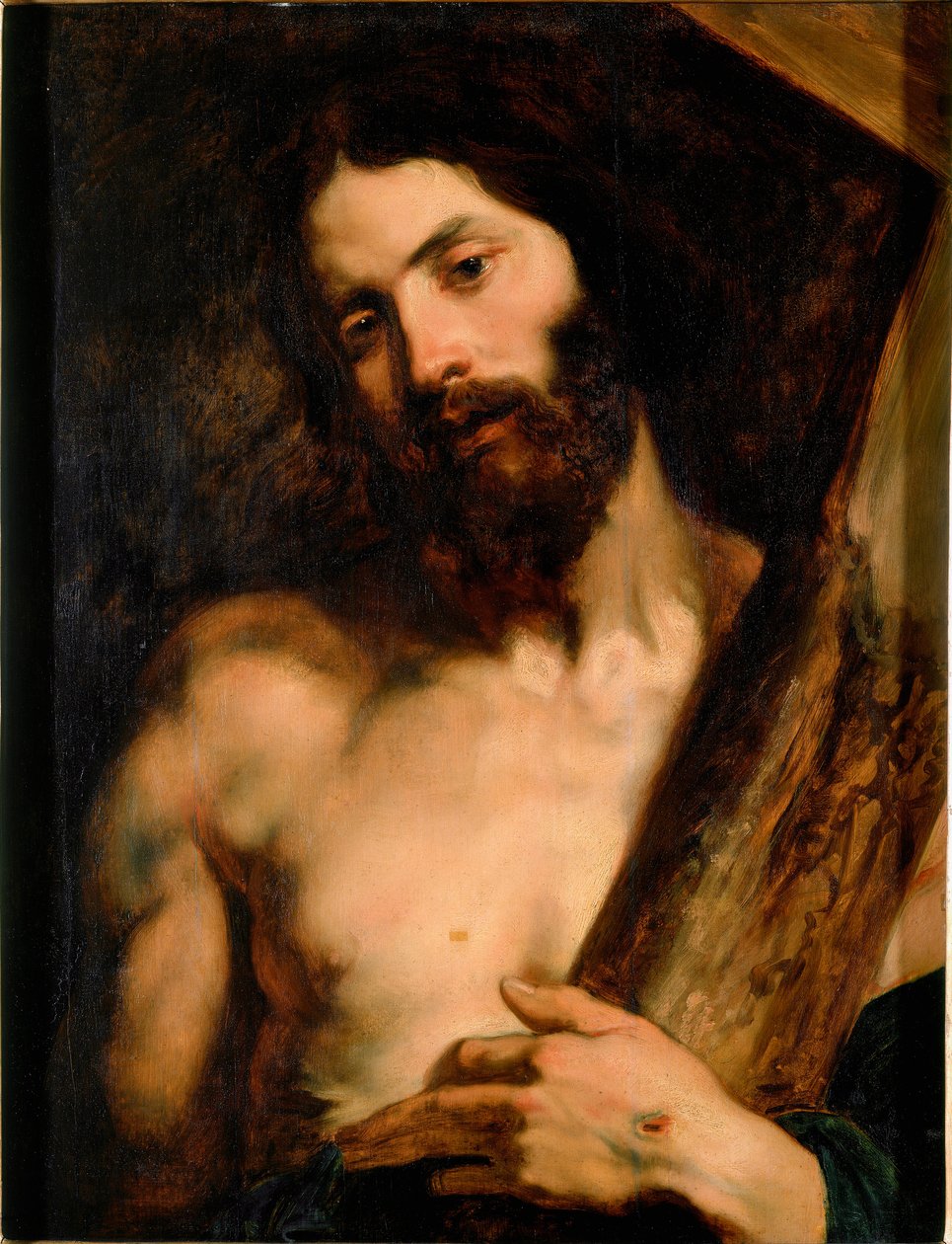 Christ bearing the Cross Painting by Antony Van Dyck (1599-1641) 1619 approx. Sun. 65x50 cm Genes, Galleria di Palazzo Rosso 作者 安东尼·范·戴克