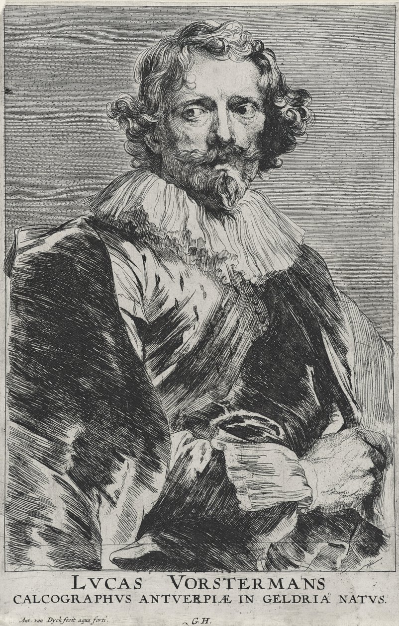 卢卡斯·沃斯特曼（Lucas Vosterman），1628年至1632年（刻有纸的蚀刻纸） 作者 安东尼·范·戴克