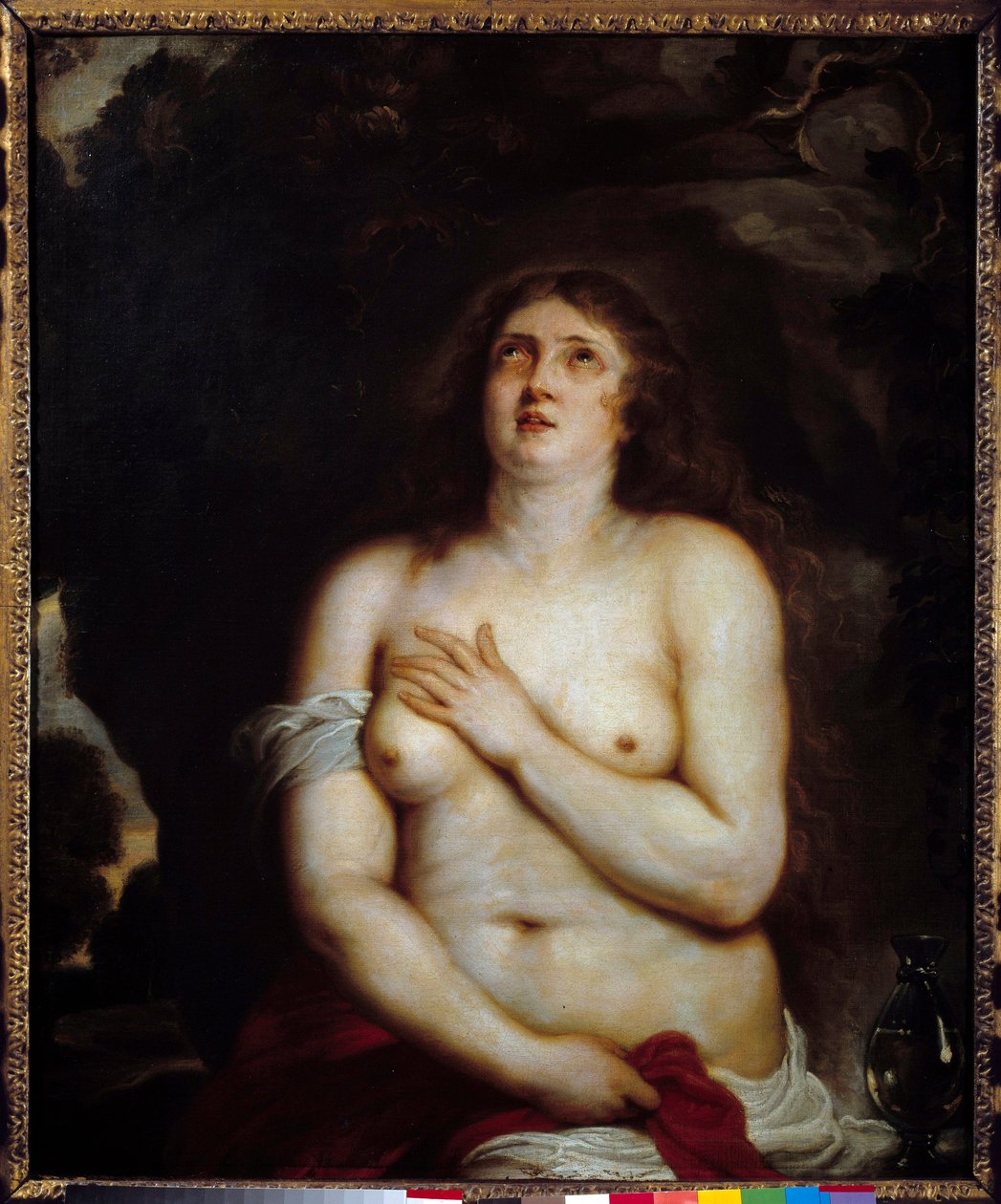 玛德琳。 代表圣玛丽抹大拉的狂喜。 Anton Van Dyck (1599-1641) 的绘画 作者 安东尼·范·戴克