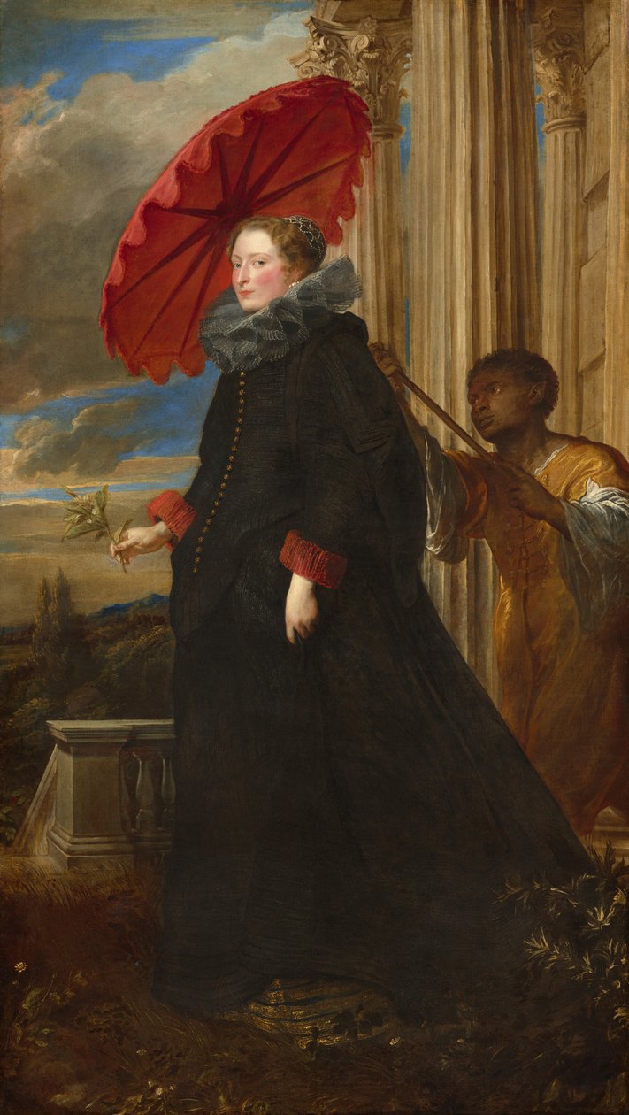 Marchesa Elena Grimaldi Cattaneo, 1623年。 作者 安东尼·范·戴克