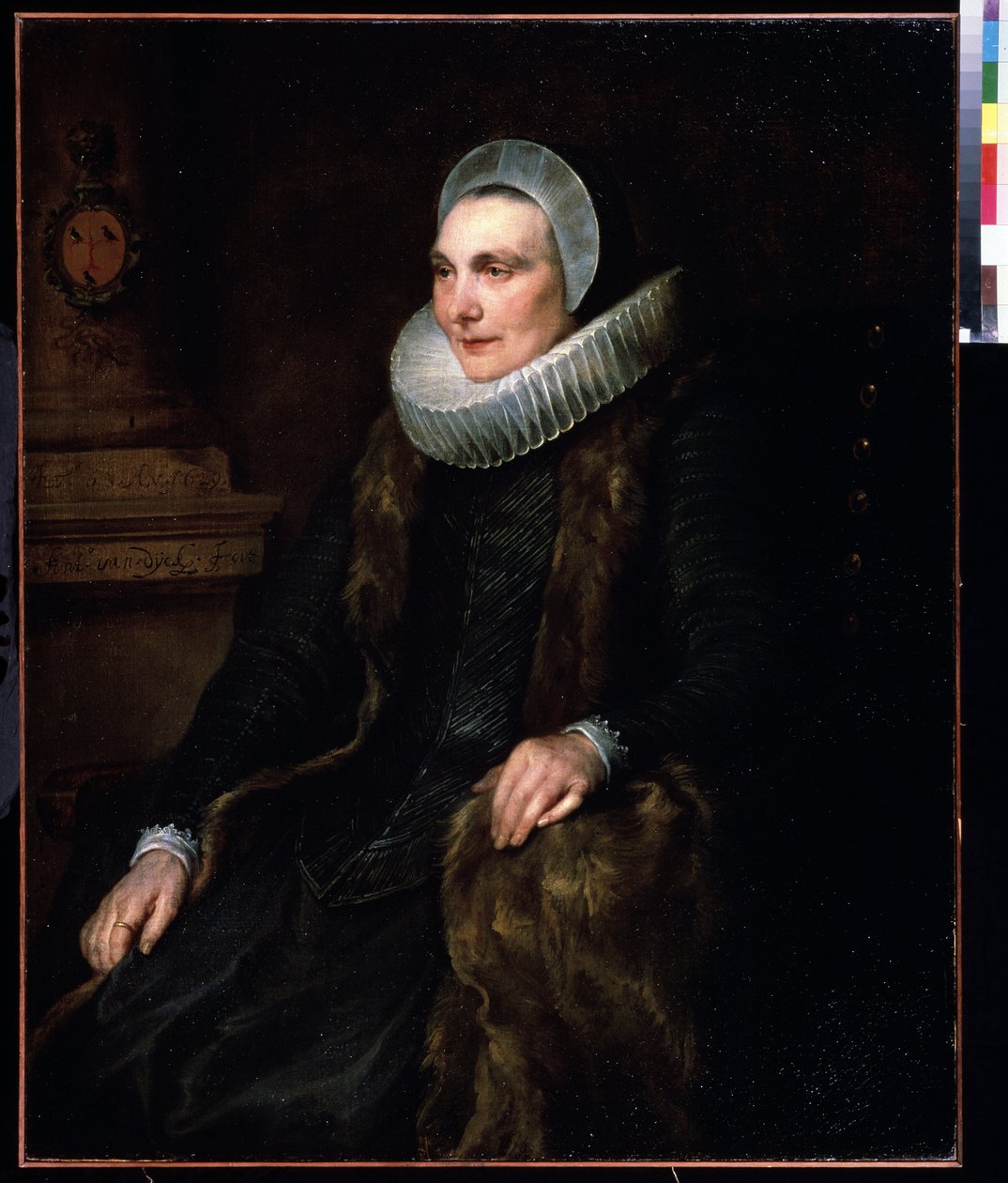 Portrait de Maria Bosschaert (1605-1664)（玛丽亚-博斯查尔特肖像）。凡-戴克（1599-1641 年）的安托尼（安东尼、安东尼、安东或安通）画像 作者 安东尼·范·戴克