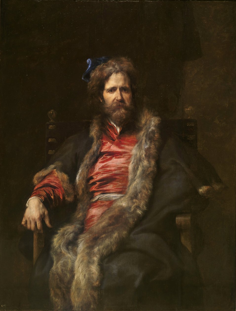 Portrait du peintre Martin Ryckaert (Maerten ou Marten Rijckaert)(Portrait of Painter Martin Ryckaert (1587-1631)) Peinture de Anthony van Dyck (1599-1641) 1628-1630 - 木头油画 Dim 148x11 马德里博物馆 作者 安东尼·范·戴克
