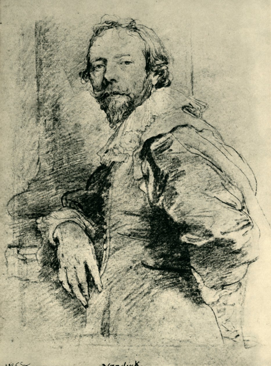 亚当·德·科斯特的肖像，1627-1635年，1943年。 作者 安东尼·范·戴克