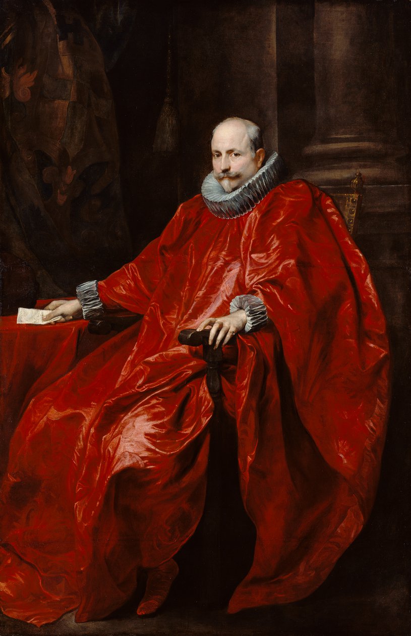 Agostino Pallavicini肖像，约1621年（布面油画） 作者 安东尼·范·戴克