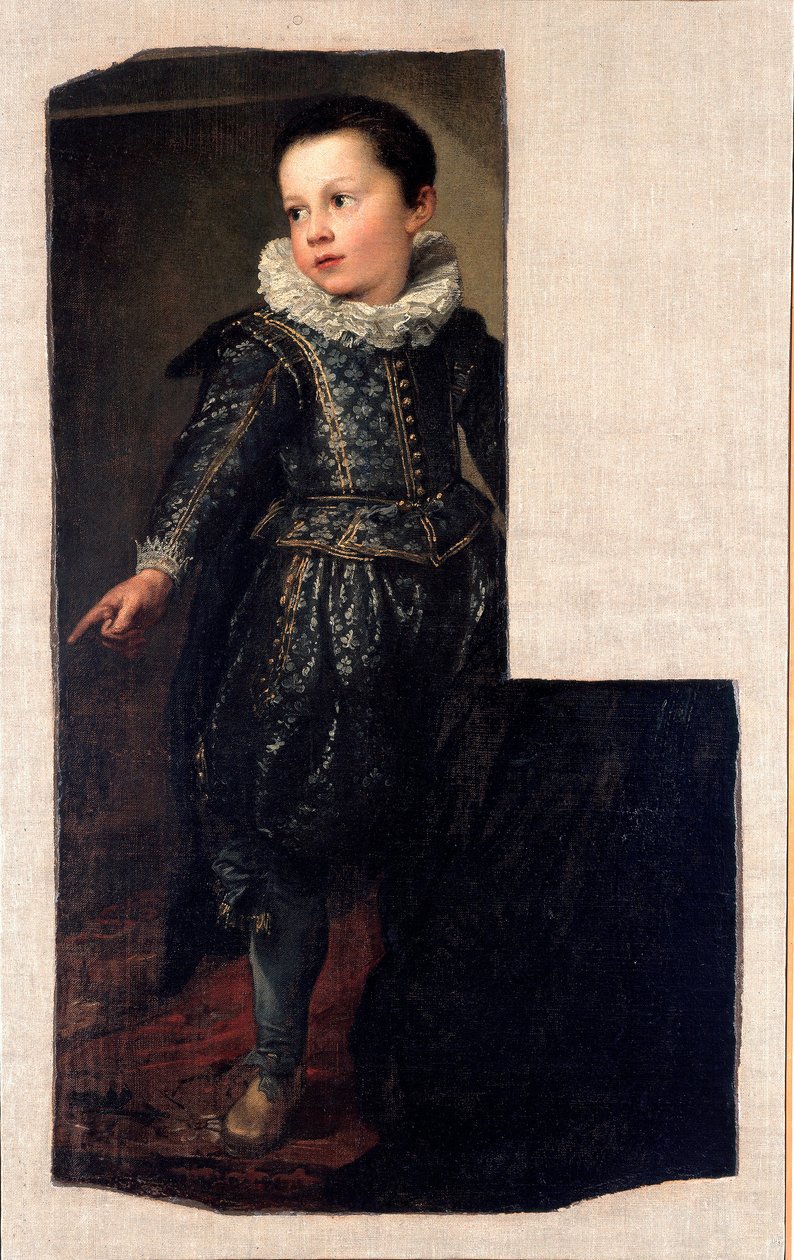 安萨尔多·帕拉维奇诺 (Ansaldo Pallavicino) 的肖像 (ne 1622) 儿童绘画安东尼·范·戴克 (1599-1641) 约 1625 年 Sun. 288x198 cm 基因，斯皮诺拉宫国家美术馆 作者 安东尼·范·戴克