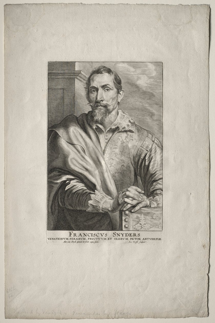 Frans Snyders的肖像。 作者 安东尼·范·戴克