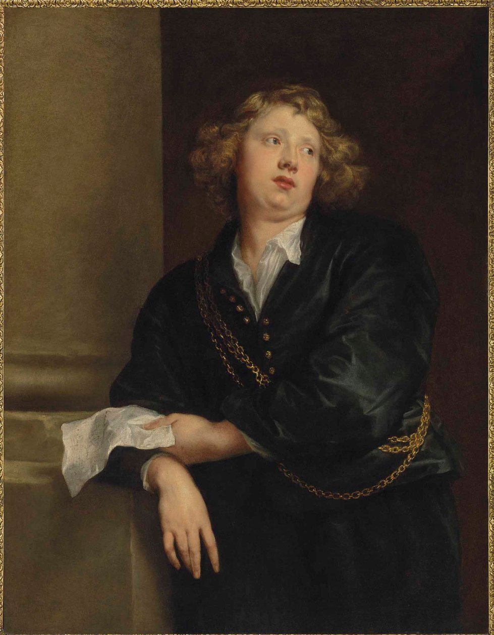 安特卫普大教堂管风琴演奏家 Henricus Liberti（1600-1669 年）的肖像 作者 安东尼·范·戴克
