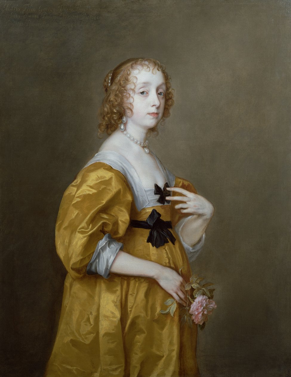 Mary Villiers（1622-85）肖像Herur of Shurland 作者 安东尼·范·戴克