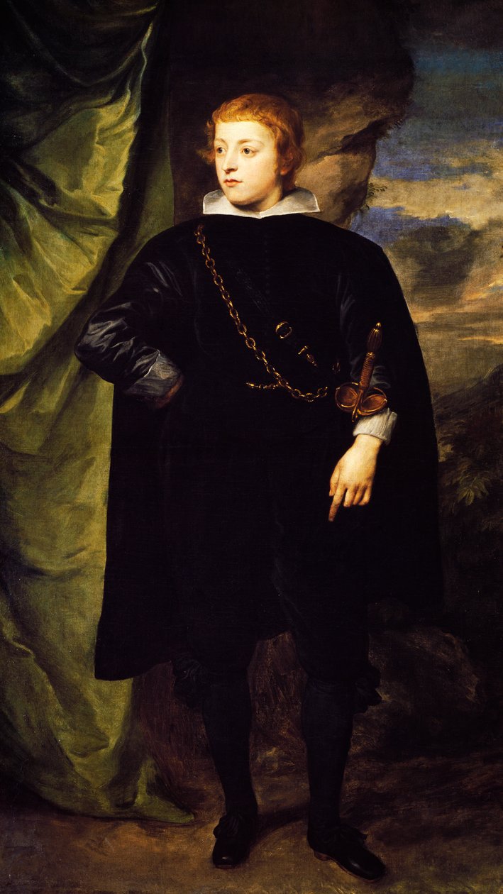 帕拉丁王子查尔斯-路易的肖像（曼海姆1617-1680），安东尼-凡-戴克（1599-1641）的画作 作者 安东尼·范·戴克