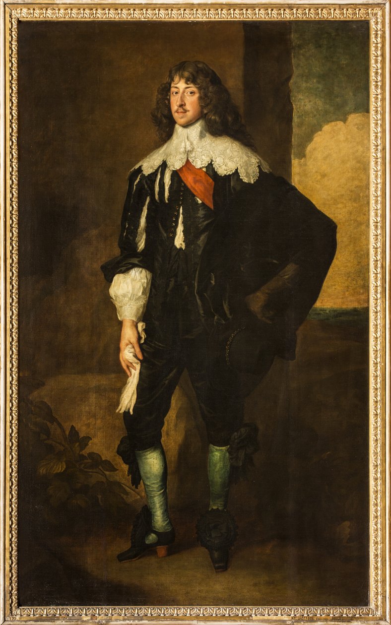 威廉-卡文迪什，德文郡第三伯爵的肖像，约1638年（布面油画 作者 安东尼·范·戴克