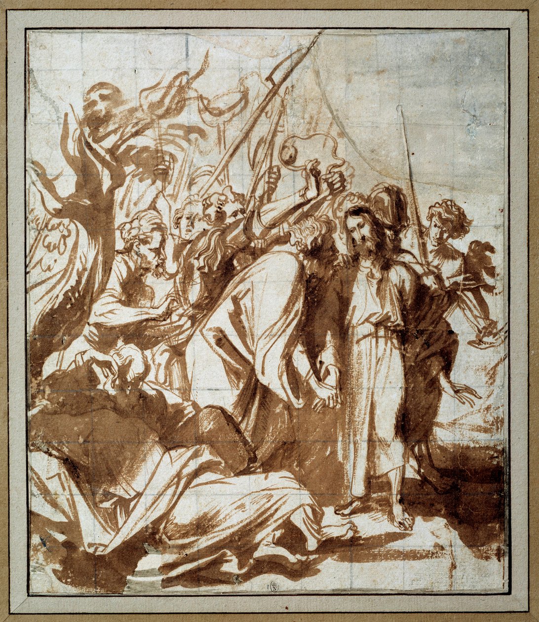 基督被捕。安东-凡-戴克（1599-1641）的画作，Ec.Flam. 作者 安东尼·范·戴克