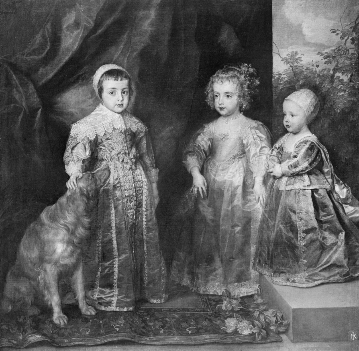1630年代，英格兰国王查理一世的三个儿子。 作者 安东尼·范·戴克
