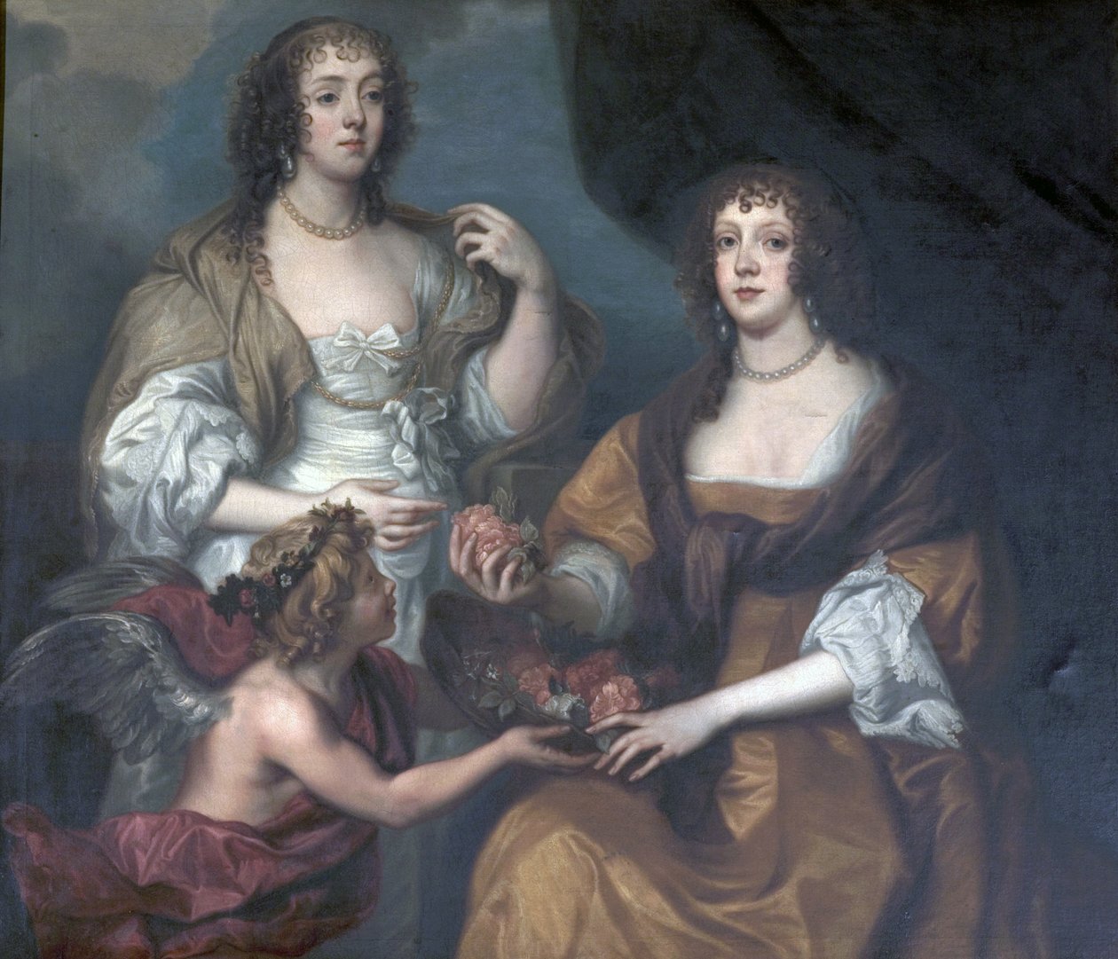 Lady Elizabeth Thimbelby和Dorothy，Viscountess Andover 作者 戴克之后的安东尼·范