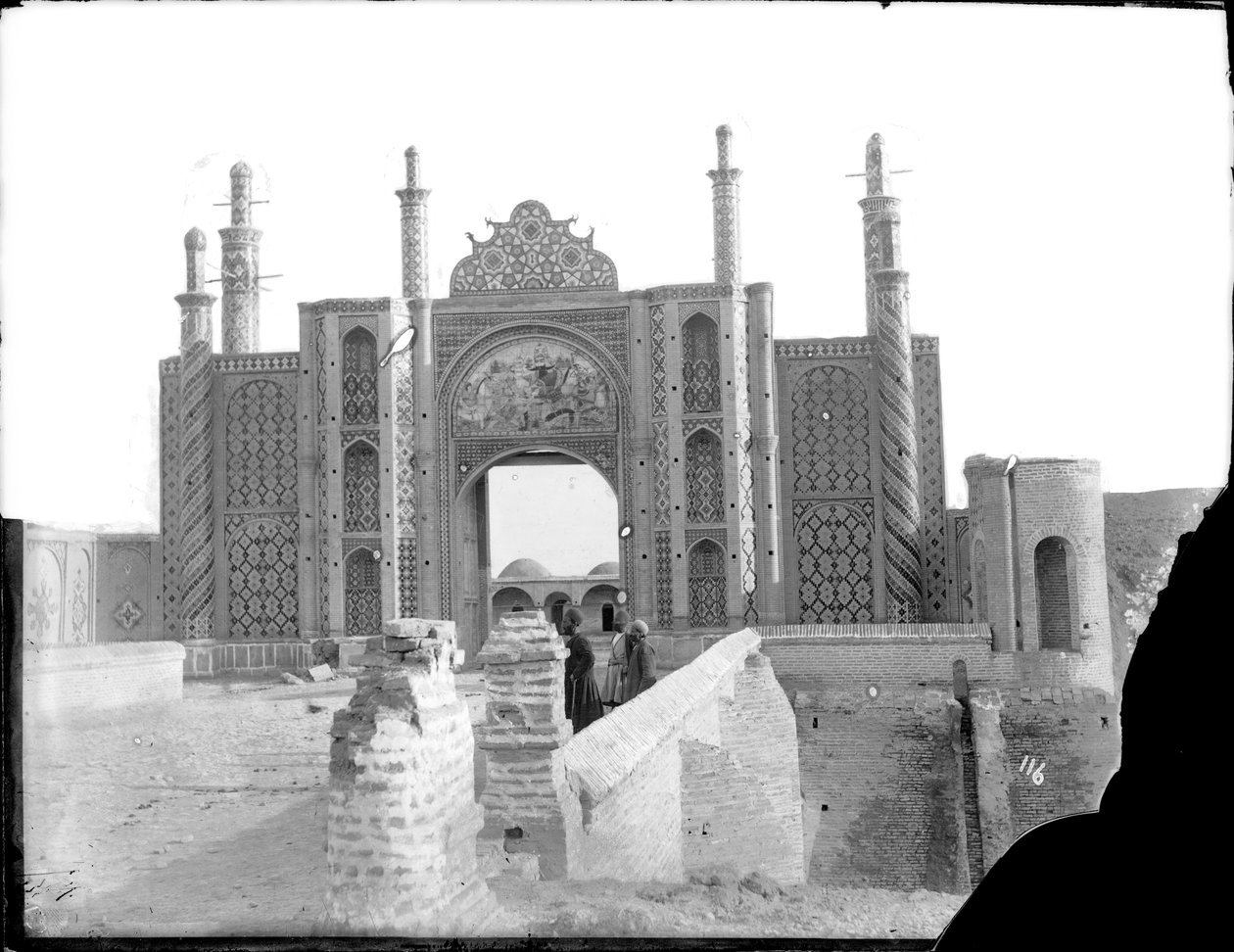 Darvaze Dawlat，瓷砖城门，德黑兰，1880年 作者 安托万·塞夫鲁金（Antoin Sevruguin）