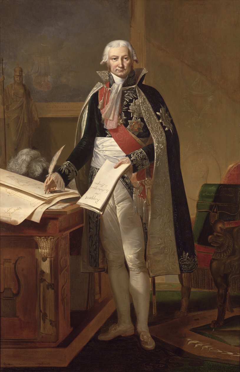 Jean-Baptiste de Nompere de Champagny（1756-1834）卡多雷公爵，在1853年委托西奥多·卢梭（1812-67）绘画后 作者 安托万·安西奥（Antoine Ansiaux）