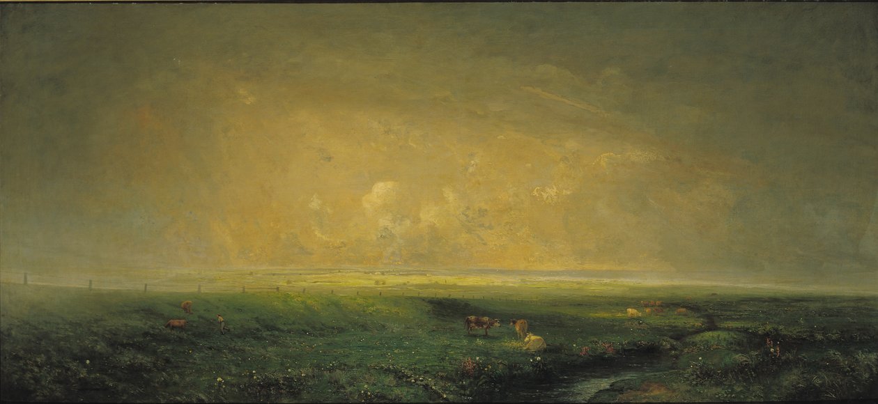 雨和太阳，c.1873 作者 安托万·金特瑞