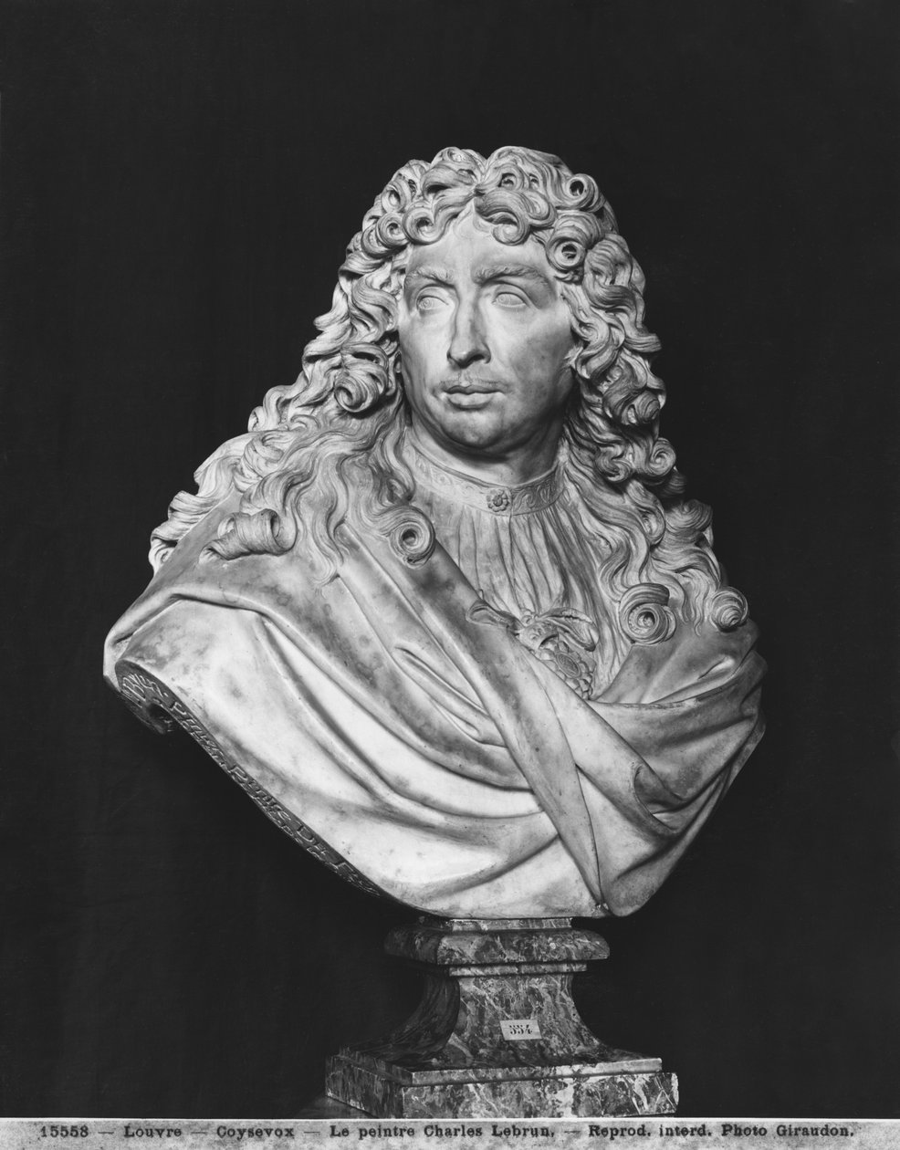 Charles Le Brun的半身像，1679年（大理石） 作者 安托万·考耶索