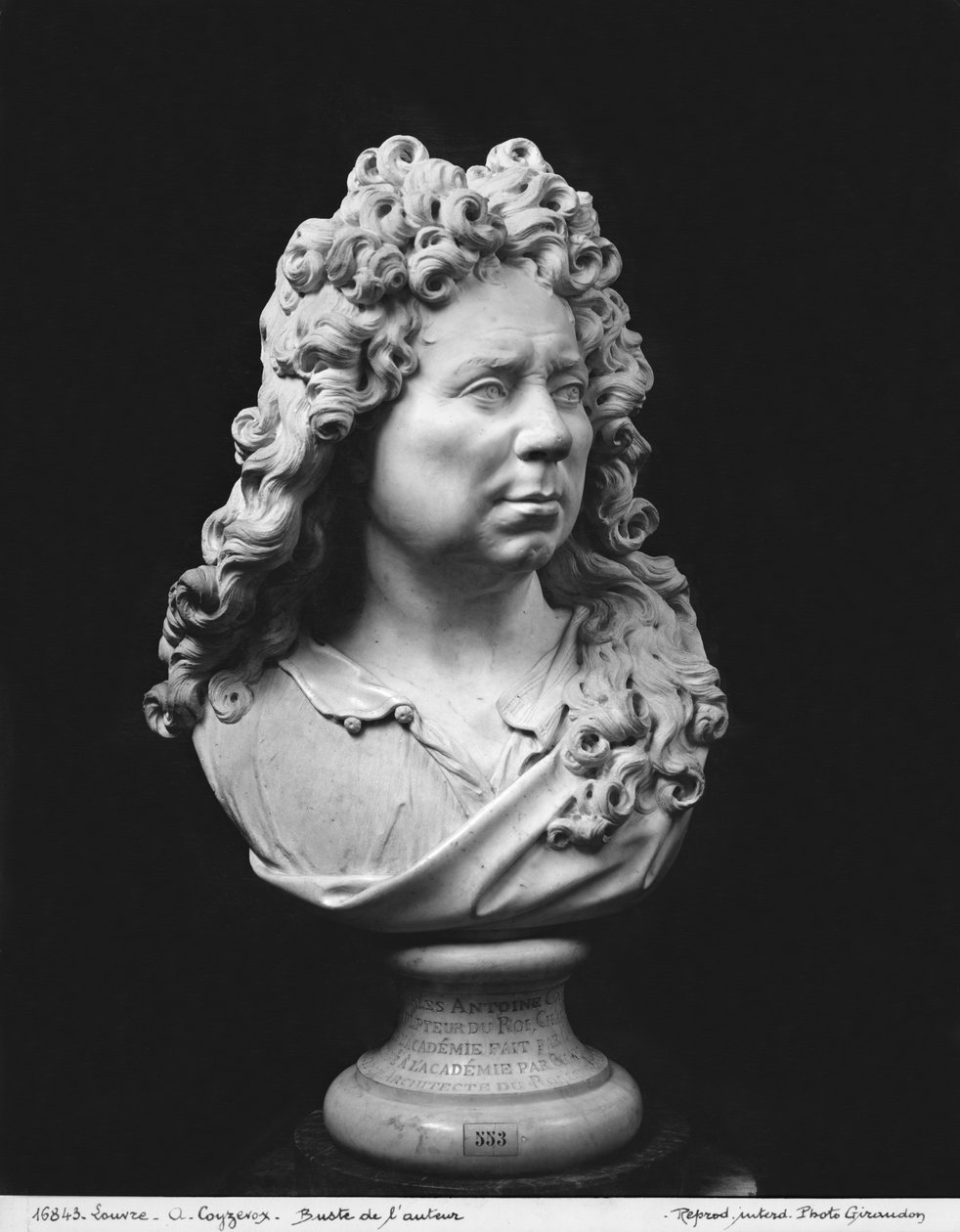 自画像，c.1680-93（大理石） 作者 安托万·考耶索